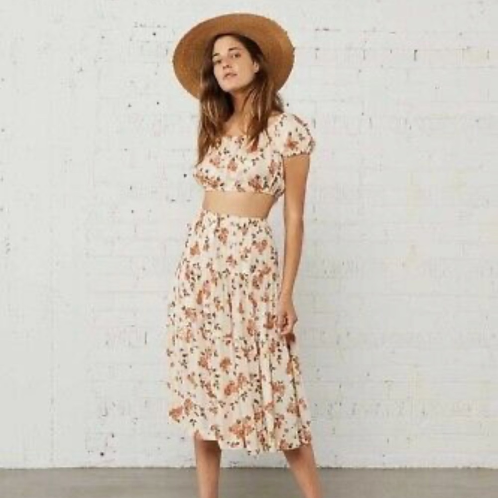Christy Dawn Margot Two Piece Set in Cream Floral - M/L